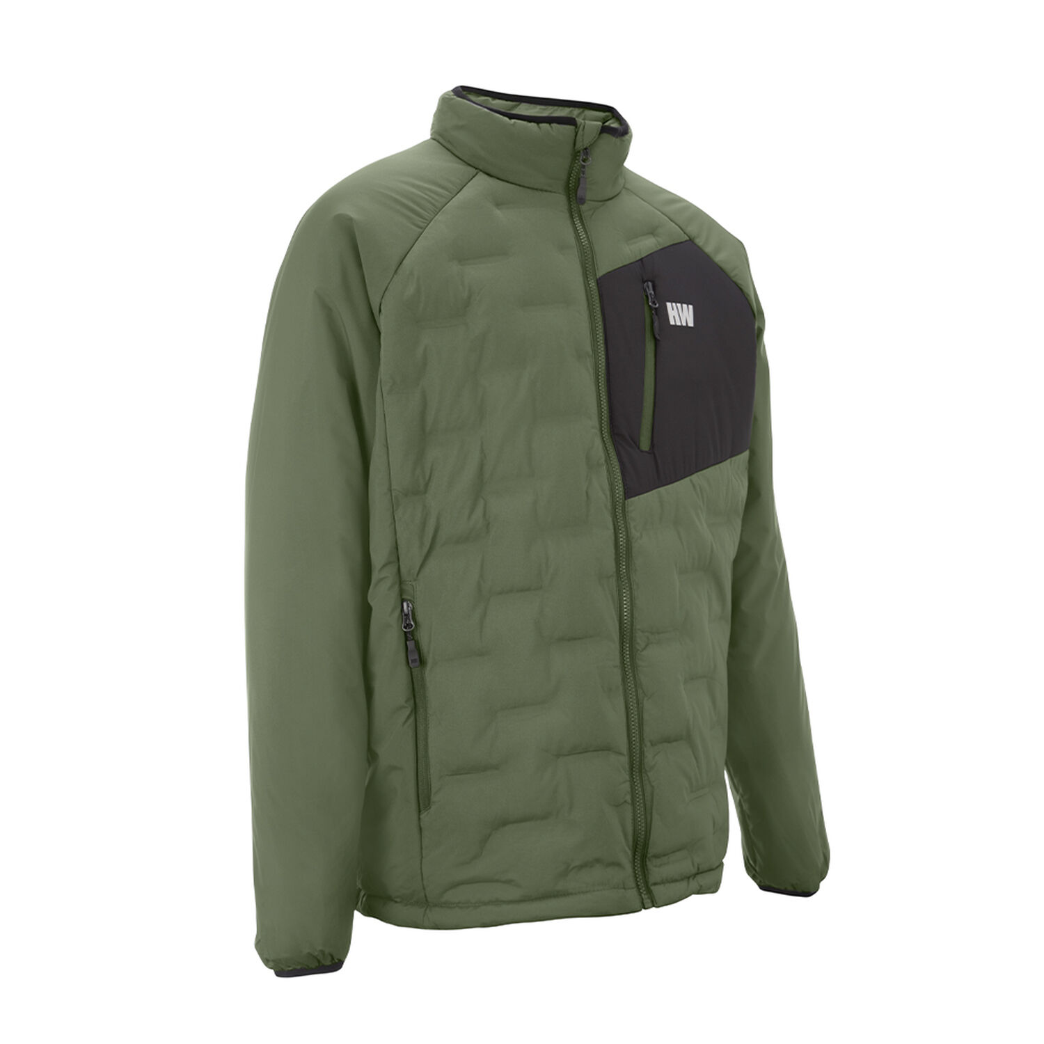 Parka Insulada Hw Explorer S/gorro Hombre Verde Oliva image number 1.0